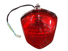 LANTERNA TRASEIRA MODELO ORIGINAL VERMELHA PARA FAN 125 KS/ES 2014 A 2015 - FAN 150 ESI 2014 A 2015 - TITAN 160 2016 A 2024