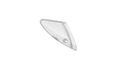 LENTE DO PISCA DIANTEIRO ESQUERDO CRISTAL PARA BIZ 100 KS 1998 A 2005 - BIZ 100 ES 2000 A 2005 - BIZ 100+ 2003 A 2005