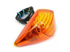 PISCA COMPLETO SEM LAMPADA PARA BIZ 100 2013 - 2015 TRASEIRO DIREITO AMARELO