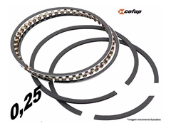 ANEIS DE  SEGMENTO 0.25 PARA CBX 200 1994 A 2002  - XR 200R 1994 A 2002 - NXR150 BROS ESD 2003 A 2005