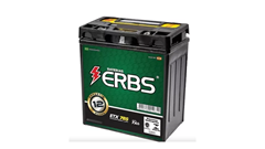 BATERIA ERBS ETX 7BS 12V 7AH PARA XTZ 250 LANDER - CBR 600 F HORNET - XR 250 TORNADO - CBX 250 TWISTER