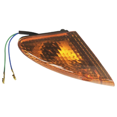 PISCA COMPLETO SEM LAMPADA PARA BIZ 100 1998 A 2005 DIANTEIRO DIREITO AMARELO