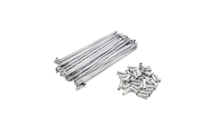 JOGO DE RAIO DIANTEIRO CROMADO PARA BIZ100 KS 1998 A 2005 - BIZ100 ES 2000 A  2005 - BIZ110I 2016 A 2023