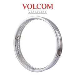 ARO DE RODA DIANTEIRO ACO CROMADO PARA BIZ - POP - CRYPTON 1.40X17