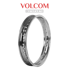 ARO DE RODA TRASEIRO ACO CROMADO PARA BIZ - POP - 1.60X14