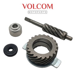 ENGRENAGEM DO VELOCIMETRO + PINHAO (FERRO) PARA TITAN 125 KS/ES 2000 A 2004 - BIZ 100 KS/ES 2000 A 2005 - FAN 125 2005 A 2008 