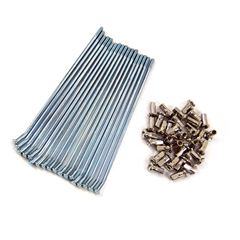 JOGO DE RAIO TRASEIRO 4,0MM CROMADO PARA NXR150 BROS 2003 A 2014 - NXR125 BROS KS/ES 2013 A 2015 - NXR160 BROS ES 2016 2017