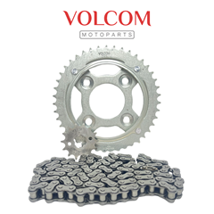 KIT DE TRANSMISSAO SEM RETENTOR ACO 1045 PARA FAN 125 KS/ES 2009 A 2013 - CARGO 125 KS/ES 2009 A 2013