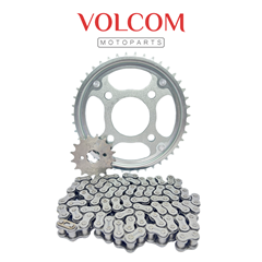 KIT DE TRANSMISSAO SEM RETENTOR ACO 1045 PARA TITAN 150 KS/ES 2004 A 2010 - FAN 150 ESI 2010 A 2013 - START 150 ES 2015