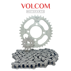 KIT DE TRANSMISSAO SEM RETENTOR ACO 1045 PARA BIZ 100 KS 1998 A 2005 - BIZ 100 ES 2000 A 2005 - BIZ 100+ 2002 A 2005 