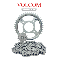 KIT DE TRANSMISSAO SEM RETENTOR ACO 1045 PARA TITAN 160 EX 2016 A 2024 - FAN 160 ESD 2016 A 2026 - START 160 ES 2016 A 2024