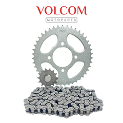 KIT DE TRANSMISSAO SEM RETENTOR ACO 1045 PARA YES125 2004 / 2016 - KATANA125 1996 / 2002 - INTRUDER125 2002 / 2016