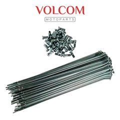 JOGO DE RAIO DIANTEIRO 4,0MM ZINCADO PARA TITAN125 1995 A 1999 - TODAY125 1989 A 1994 - CG125 1976 A 1988