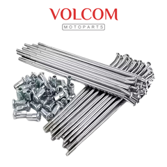 JOGO DE RAIO TRASEIRO 4,0MM ZINCADO PARA TODAY125 1989 A 1994 - TITAN125 1995 A 1999 - CG125 1976 A 1988