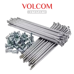 JOGO DE RAIO TRASEIRO 4,0MM CROMADO PARA TODAY125 1989 A 1994 - TITAN125 1995 A 1999 - CG125 1976 A 1988