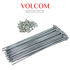 JOGO DE RAIO DIANTEIRO 4,0MM CROMADO PARA XLR 125 1997 A 2002 - XLS 125 1984 A 1996