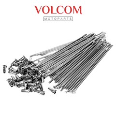 JOGO DE RAIO TRASEIRO 4,00MM CROMADO PARA XR200 1994 A 2002 - XLR125 1997 1998 1999 2000 2001 2002