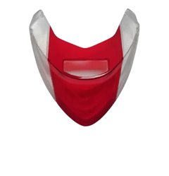 LENTE DA LANTERNA TRASEIRA VERMELHA COM PISCA CRISTAL PARA TITAN 150 KS/ES 2009 A 2010 - TITAN 150 EX 2010 A 2013 - FAN 150 ESDI 2011 A 2013