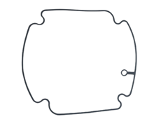 JUNTA GUARNICAO DA TAMPA DE VALVULA PARA TITAN 160 EX 2016 A 2024 - XRE 190A 2016 A 2025 - NXR 160 BROS EDD 2015 A 2025