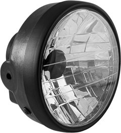 FAROL COMPLETO SEM LAMPADA  ARO DE FERRO PARA FAN 125 KS/ES 2009 A 2013 - TITAN 125 KS/ES 2000 A 2004 - CARGO 125 KS/ES 2009 A 2013 