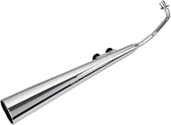 ESCAPAMENTO MODELO ORIGINAL CROMADO PARA BIZ100 KS/ES 1998 A 2005 - BIZ100+ 2002 A 2005