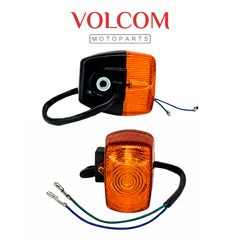 PISCA COMPLETO SEM LAMPADA PARA  NXR 125 BROS KS 2003 A 2015 - POP100 2007 A 2015 - XLR125 1997 A 2002 UNIVERSAL AMARELA