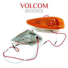 PISCA COMPLETO SEM LAMPADA PARA BIZ 100 1998 A 2005 DIANTEIRO DIREITO AMARELO