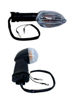 PISCA COMPLETO SEM LAMPADA PARA FAZER 150 - FACTOR 125 - XTZ 125 DIANTEIRO DIREITO/TRASEIRO ESQUERDO CRISTAL