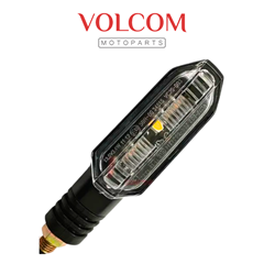 PISCA COMPLETO DE LED SEQUENCIAL TITAN 125 KS/ES 2000 A 2004 - NXR 150 BROS ES/ESD 2013 2014 - XRE 300 2010 A 2018  UNIVERSAL COM LENTE CRISTAL