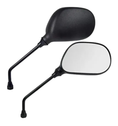 PAR DE RETROVISOR MODELO ORIGINAL PARAY BR125 2000 A 2008 - FACTOR150 2016 2017 2018 - XTZ125 2006 A 2016