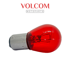 LAMPADA DO STOP HALOGENA 12V 27/7W 52/25 2 POLOS VERMELHA UNIVERSAL