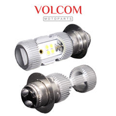 LAMPADA DO FAROL DE LED 6W - 460 LUMEN - 6500K M5 (COR BRANCA) PARA BIZ 125 2006 A 2017 -  NXR 150 BROS 2009 A 2012 - POP 100 2007 A 2015