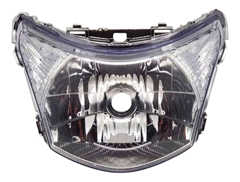 BLOCO OPTICO H4 LENTE CRISTAL SEM LAMPADA PARA BIZ 125 KS/ES 2011 A 2015 - BIZ 100 KS/ES 2013 A 2015 -  BIZ 110I 2016 A 2017