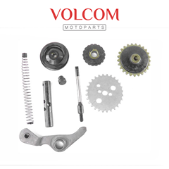 KIT TENSOR DA CORRENTE DO COMANDO COM 9 PECAS PARA BIZ 100 1998 A 2015 - DREAM 1993 A 1997 - POP 100 2007 A 2015