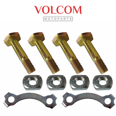 KIT PRISIONEIRO DA COROA COM PORCA E TRAVA PARA YBR 125 2000 A 2008 - FACTOR 125 2009 A 2016 - CRYPTON T115 2010 A 2016