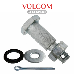 KIT PARAFUSO DO ESPELHO DO FREIO TRASEIRO COM PORCA PARA BIZ 100 1998 A 2015 - FAN 125 2005 A 2018 - POP 110I 2016 A 2021