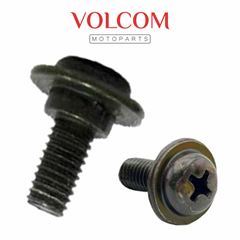 PARAFUSO COM PRESILHA 5X11.5 PARA FIXAR BICO FRONTAL E CARENAGEM DO FAROL BIZ 125 ES 2006 A 2015 - POP 110I 2016 A 2024 -  TITAN 125 KS 2000 A 2004