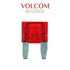 FUSIVEL LAMINA DE ENCAIXE 10 AMPERES MINI (VERMELHO) PARA TITAN150 KS 2004 A 2010 - BIZ125 EX 2011 A 2014 - TORNADO250 2001  A 2008