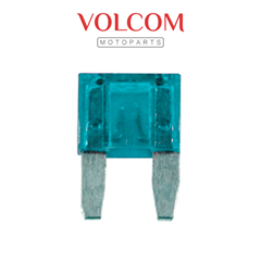 FUSIVEL LAMINA DE ENCAIXE 15 AMPERES MINI (AZUL) PARA BIZ125 KS 2006 A 2013 - NXR125 BROS KS 2003 A 2015 - XRE300 2013 A 2018