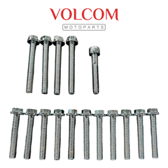 KIT PARAFUSO DA TAMPA DO MOTOR (ZINCADO) PARA YBR 125 KS 2000 A 2008 - YBR FACTOR 125 K/KS 2009 A 2016