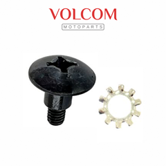 PARAFUSO DE REGULAGEM DO FAROL COM ARRUELA TRAVA 6MM PARA FAN 125 KS 2014 2015 -CARGO 150 ES 2014 -  TITAN 160 EX 2016 A 2024 - 