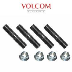 KIT PRISIONEIRO DA COROA COM PORCA FLANGE SEM TRAVA PARA TITAN 150 ES 2004 A 2010 - FAN 125 KS 2009 A 2013 - TITAN 160 EX 2016 A 2023 - TWISTER 250 2001 A 2008
