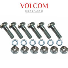 KIT PRISIONEIRO DA COROA COM PORCA FLANGE SEM TRAVA PARA  NXR125 BROS KS 2013 A 2015 - NXR160A BROS 2025 - XRE190A 2016 A 2025