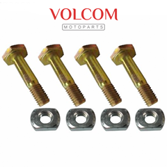 KIT PRISIONEIRO DA COROA COM PORCA SEM TRAVA PARA YBR 125 2000 A 2008 - FACTOR 125 2009 A 2016 - CRYPTON T115 2010 A 2016