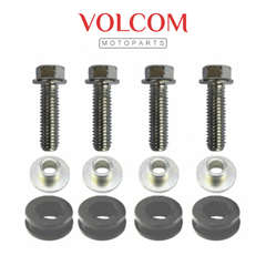 KIT PARAFUSO DE FIXACAO DO PARALAMA DIANTEIRO COMPLETO PARA FAN 125 2005 A 2018 - START 160 A 2024 - CB 250F TWISTER 2016 A 2022