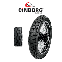 PNEU CINBORG 110/90-17 60P PARRUDO G2 TRASEIRO PARA NXR 150 BROS - XTZ 150 CROSSER - XRE 190
