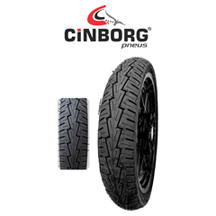 PNEU CINBORG 90/90-18 57P PARRUDO REINF TRASEIRO PARA CG 150 TITAN - FACTOR 125 K/E/ED - SPEED 150 CARGO - YES 125 ED