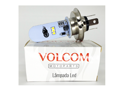 LAMPADA DO FAROL DE LED H4 12V 2.5/5W PARA TITAN 150 KS 2004 A 2010 - YBR 125 2000 A 2008 - NXR 150 BROS KS 2006 A 2008