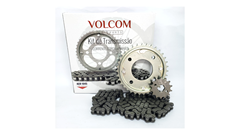 KIT DE TRANSMISSAO SEM RETENTOR ACO 1045 PARA BIZ100 KS 1998 A 2005 - BIZ 100+ 2002 A 2005