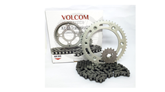 KIT DE TRANSMISSAO SEM RETENTOR ACO 1045 PARA NXR 160 BROS EDD 2015 A 2024 - XRE 190A 2016 A 2024  